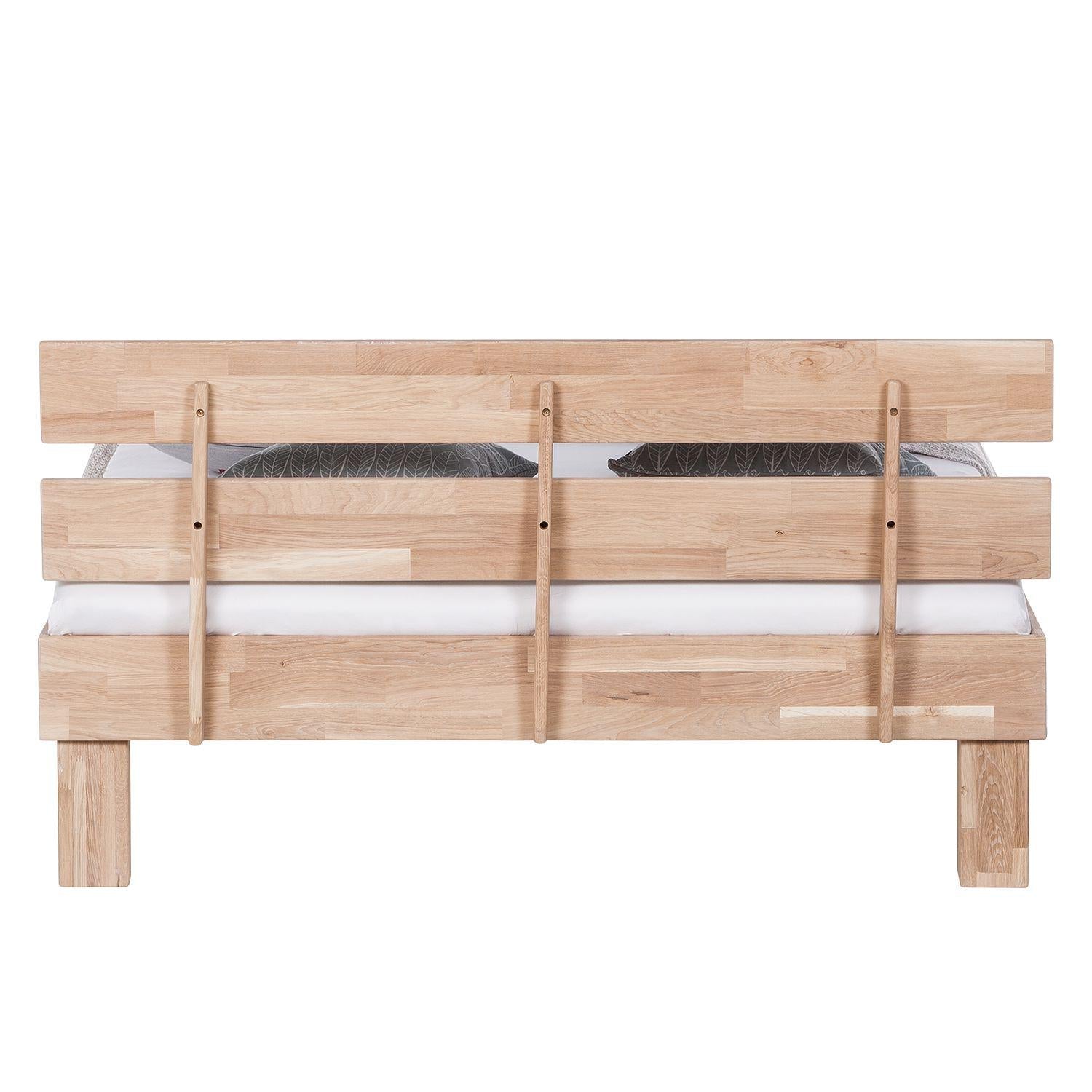 Cama de madera maciza de roble 90 x 200 cm. /140 x 200 cm. / 160 x 200 cm. / 180 x 200 Estilo escandinavo